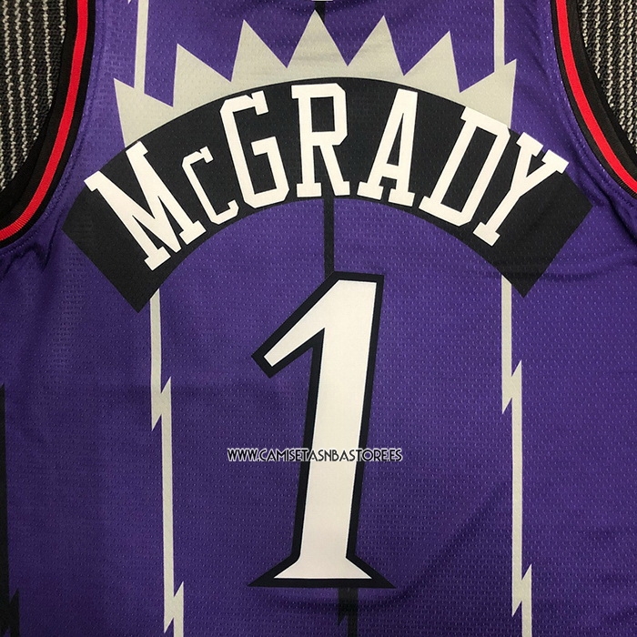 Tracy Mcgrady NO 1 Camiseta Toronto Raptors Classic Edition Violeta